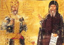 Ioannes VI. jako csa a jako mnich Iosefos (detail)