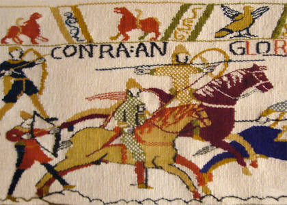 Replika tapiserie z Bayeux (vyrez)