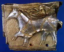 St��brn� pozlacen� plaketa VM kn�ny ze �el�nek